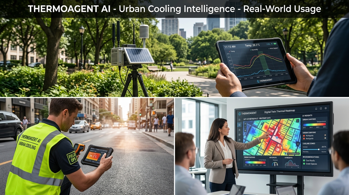ThermoAgent AI - Urban Cooling Intelligence Real-World Field & Planning Usage